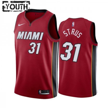 Dres Miami Heat Max Strus 31 Nike 2022-23 Statement Edition Crvena Swingman - Dječji